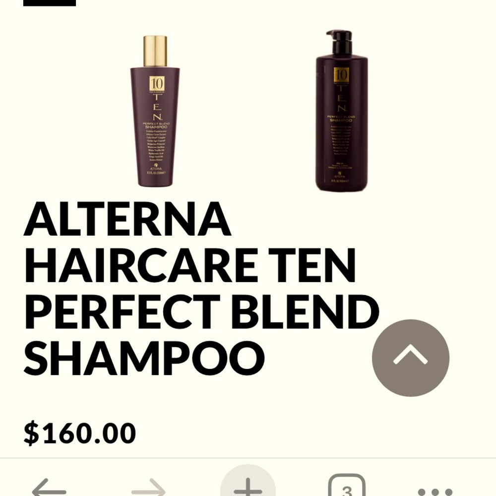 **BRAND NEW** Alterna Haircare 10 Perfect Blend Shampoo (31oz)